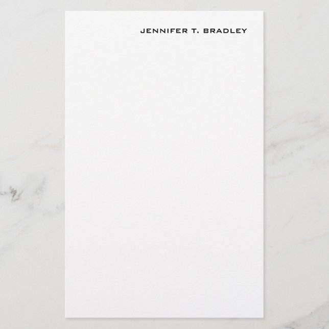 Papelería Moderno y sencillo minimalista (Anverso)