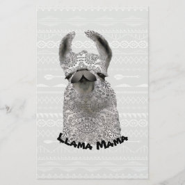 Papelería Moma llama personalizada