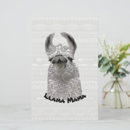 Papelería Moma llama personalizada