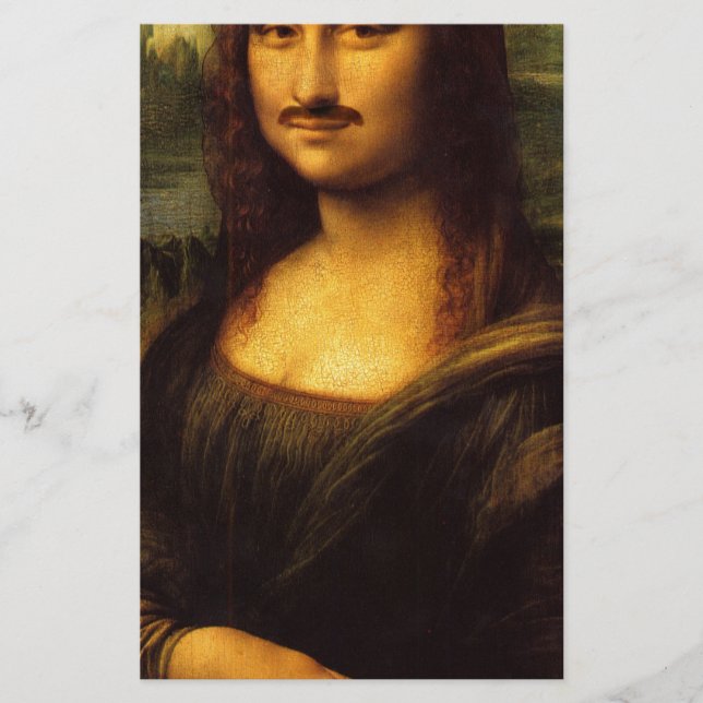 Papelería mona lisa mustache (Anverso)