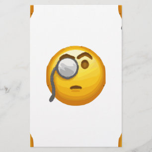 Papelería monóculo de emoji
