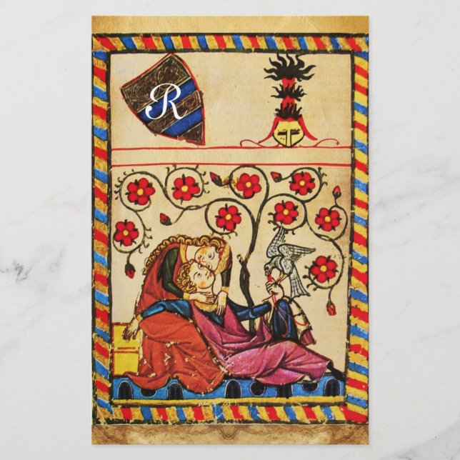 PAPELERÍA MONOGRAM DE PARCHMENT EL DÍA DE SAN VALENTÍN DE AM (Anverso)