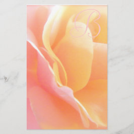 Papelería Monograma color de rosa inmóvil