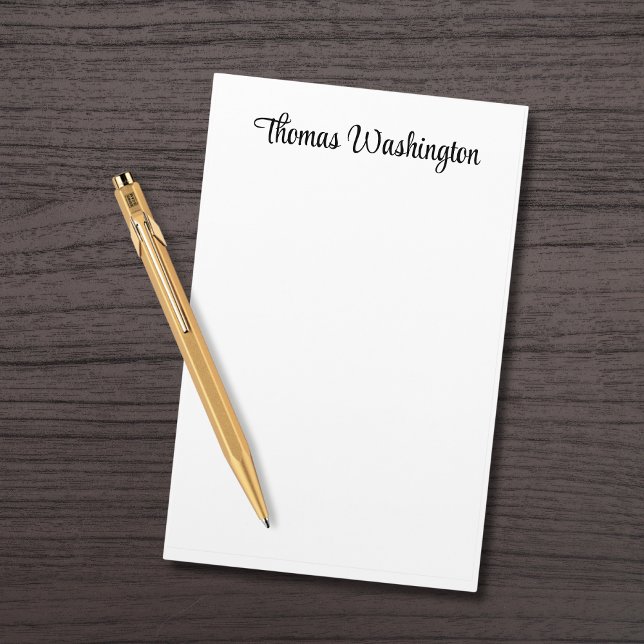 Papelería Monograma de guión elegante personalizado (Subido por el creador)
