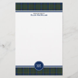 Papelería Monograma de la caza del clan de MacMillan