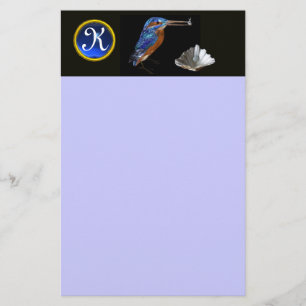 Papelería MONOGRAMA DE PESCADORES , Zafiro azul, negro