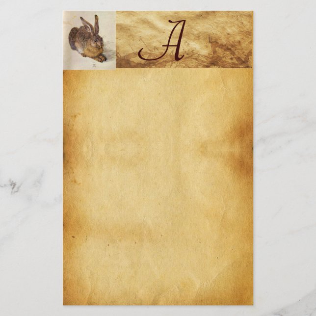 Papelería Monograma de RABBIT (liebre joven) (Anverso)