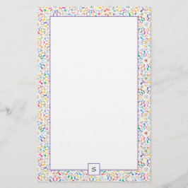 Papelería Monograma del modelo el | del caleidoscopio