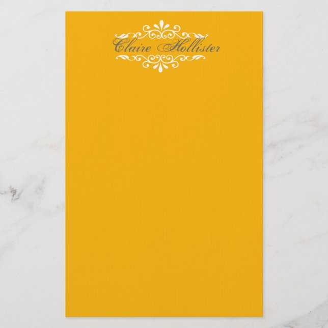 Papelería Monograma dorado (Anverso)