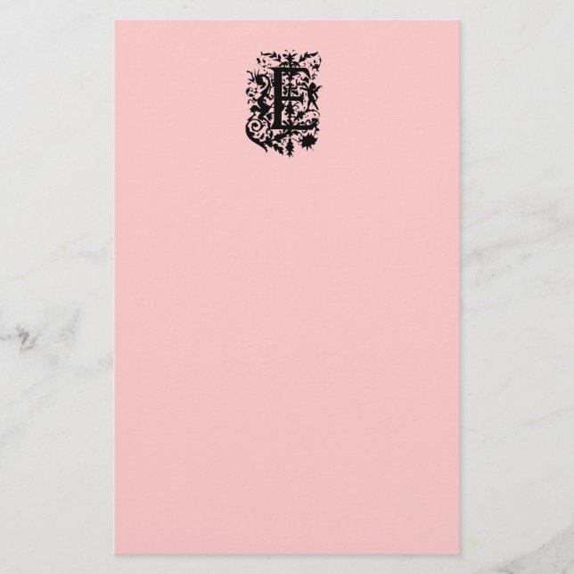 Papelería Monograma E (Anverso)