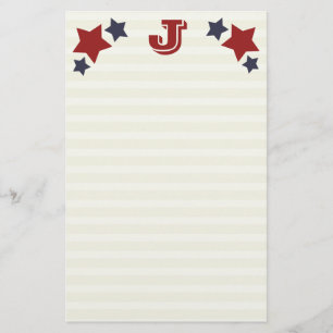Papelería Monograma J / Estacionamiento inicial J Estrellas 