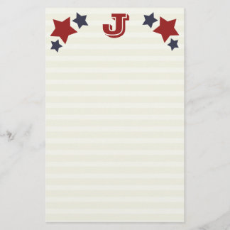 Papelería Monograma J / Estacionamiento inicial J Estrellas 