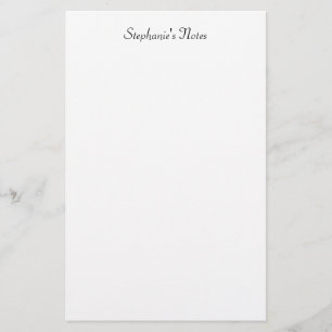 Papelería Monograma minimalista de nombre color personalizad