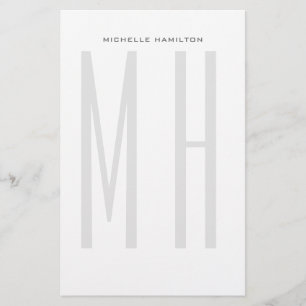 Papelería Monograma moderno profesional minimalista llano