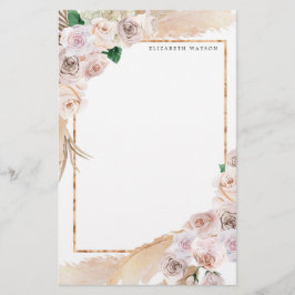 Papelería Monograma Monograma elegante tropical