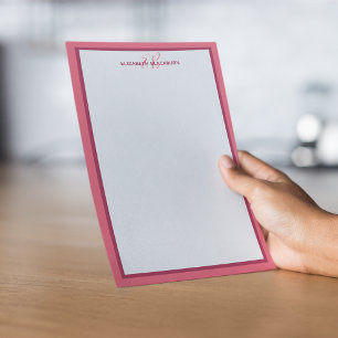 Papelería Monograma personalizado con iniciales de nombre ro