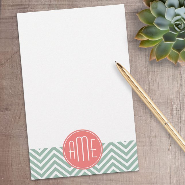 Papelería Monograma Personalizado de la Casa de la Moneda y  (Personalized Stationery)
