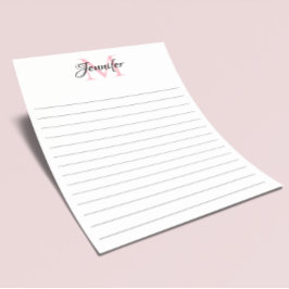 Papelería Monograma Personalizado Minimalista con Líneas