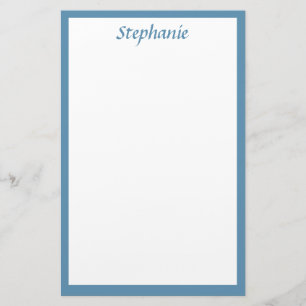 Papelería Monogramas Color del nombre personalizado Boda azu