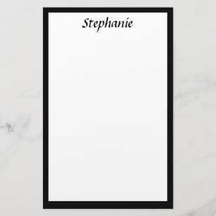 Papelería Monogramas Nombre personalizado Color de los borde