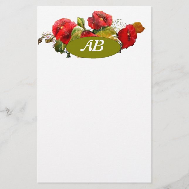 Papelería monogramo estacionario (Anverso)