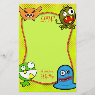 Papelería Monstruos - una nota de… Inmóvil conocido de los