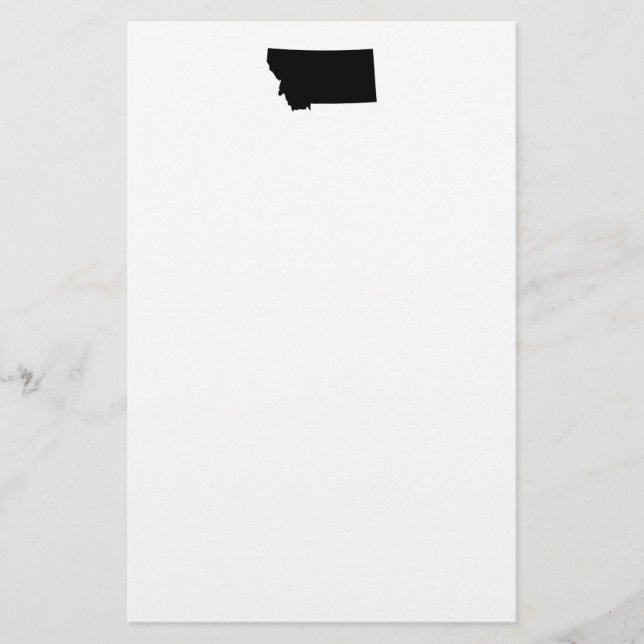 Papelería Montana en blanco y negro (Anverso)