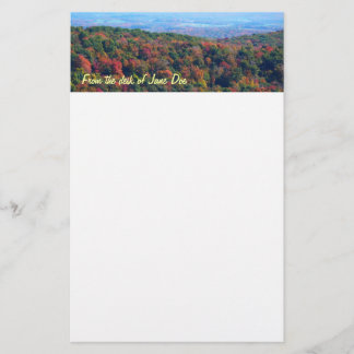 Papelería Montañas Apalaches en otoño