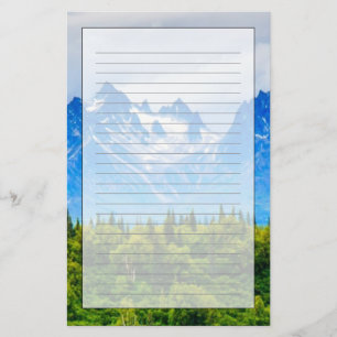 Papelería Montañas majestuosas de Alaska