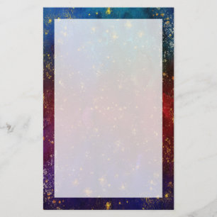 Papelería Moody Ombre Psicodelia Grunge Gold Stardust