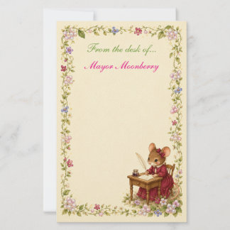 Papelería Moonberry Hollow Caprichoso Borde de Flor de Fruta
