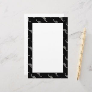 Papelería Mosaico de plata espartana Patrón de bigote