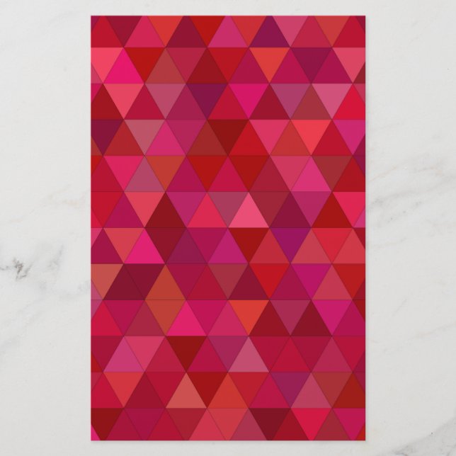 Papelería Mosaico rojo oscuro (Anverso)