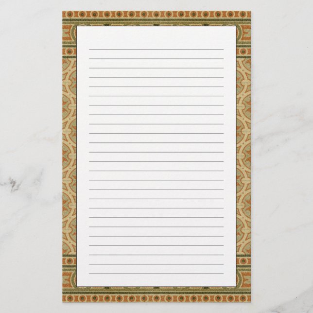 Papelería Mosaicos italianos decorativos por Vision Studio (Anverso)
