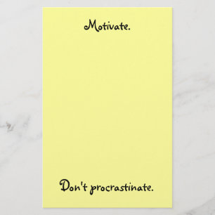 Papelería Motive. No procrastine