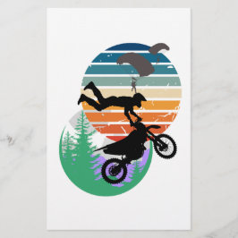 Papelería Motocicleta, paracaídas y al aire libre