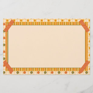 Papelería Muelles Retro Dibujados a Mano Falso Washi Floral