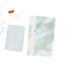 Papelería Mujer en el lago Faux Lace
