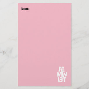 Papelería Mujer igual imitación del chica femenino feminista