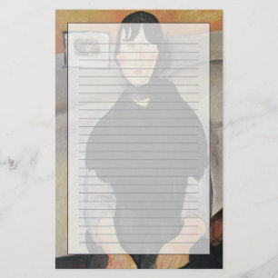 Papelería Mujer joven de la gente