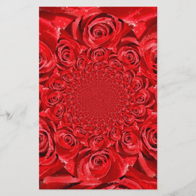 Papelería Mundo Rosa: Fantasía floral (Anverso)