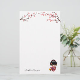 Papelería Muñeca Sakura Kokeshi - Chica Kimono Geisha