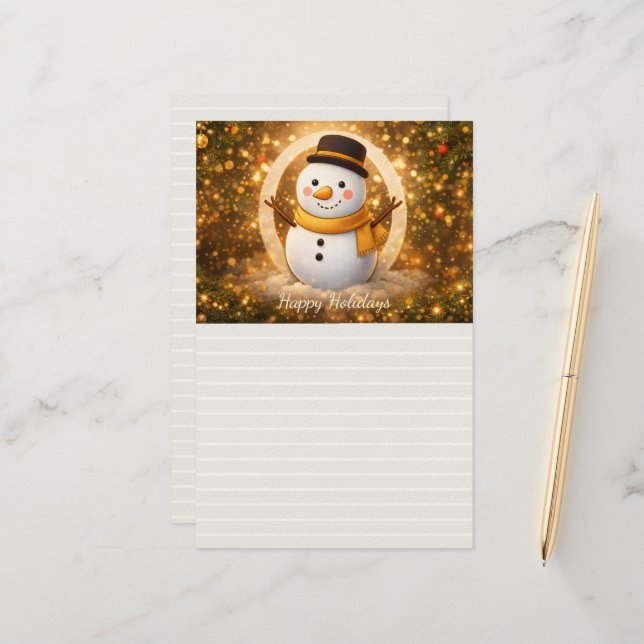 Papelería Muñeco de nieve (Anverso/Reverso In Situ)