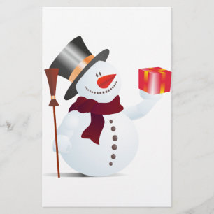 Papelería Muñeco de nieve para Navidad