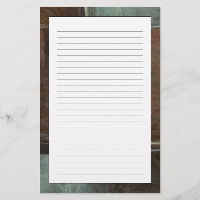 Papelería Muro de ladrillo rojo y gris (Anverso)