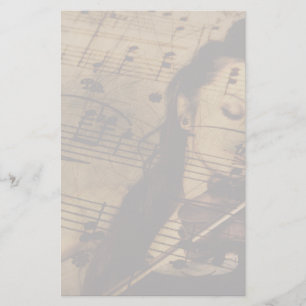 Papelería Música artsy del violín