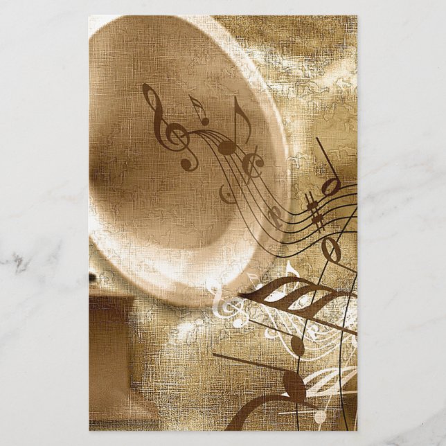 Papelería Música vintage (Anverso)