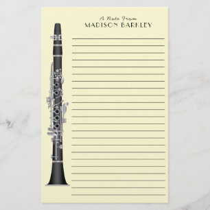 Papelería Músico Clarinet Music Teacher Band