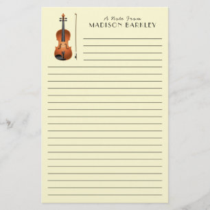 Papelería Músico de Viola Violin Music Teacher