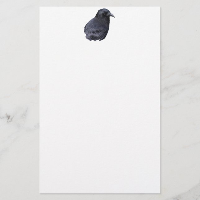 Papelería Mystic Raven Portrait Celtic Pagan Art (Anverso)